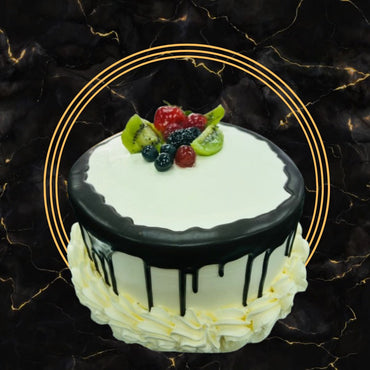 Fresh Fruits Drip Cake | The Bakers Shop Birmingham