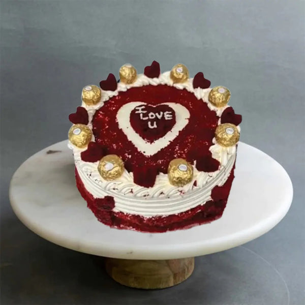 Red Velvet Anniversary Cake