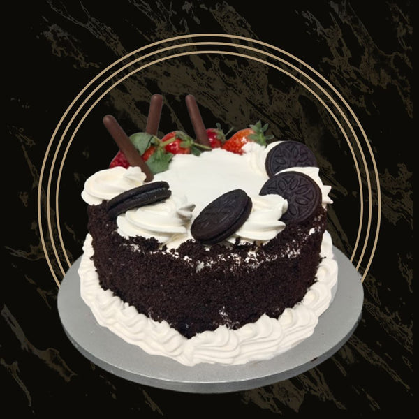 Classic Oreo cake with crushed cookie layers and creamy frosting from The Bakers Shop in Birmingham