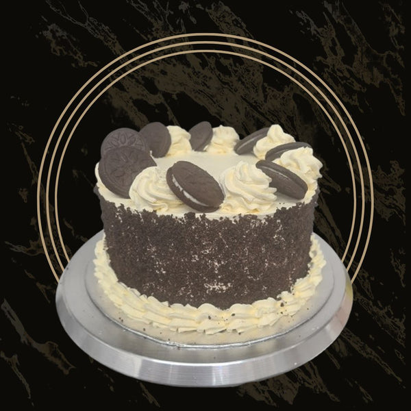 Custom-designed Oreo cake with edible decorations and rich frosting from The Bakers Shop in Birmingham