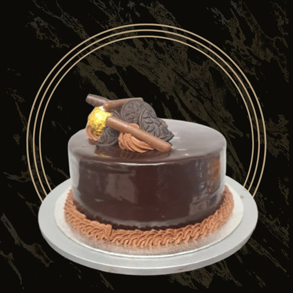 Flourless chocolate cake with rich, dense texture from The Bakers Shop in Birmingham