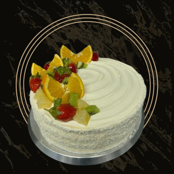 Mini fruit cake with rich filling and fruit topping from The Bakers Shop in Birmingham